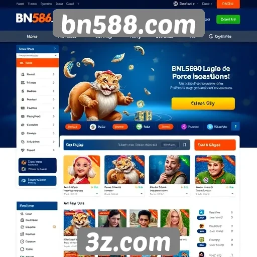 Novo design do site bn588.com e sua usabilidade